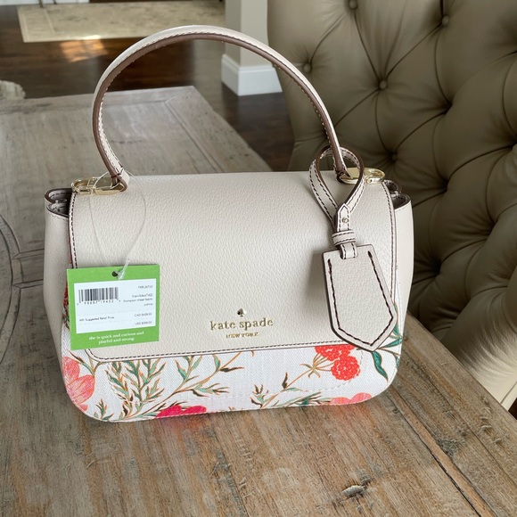 Kate Spade Thompson Street Fabric Justina Satchel-Floral Print - Picture 5 of 11